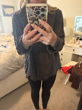 cloth & stone Relaxed Shirt in Charcoal